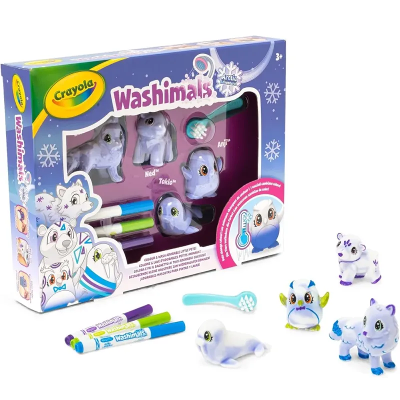CRAYOLA Washimals Arctic Adventure Set Attività per Colorare Idea Regalo Quantità Limitata