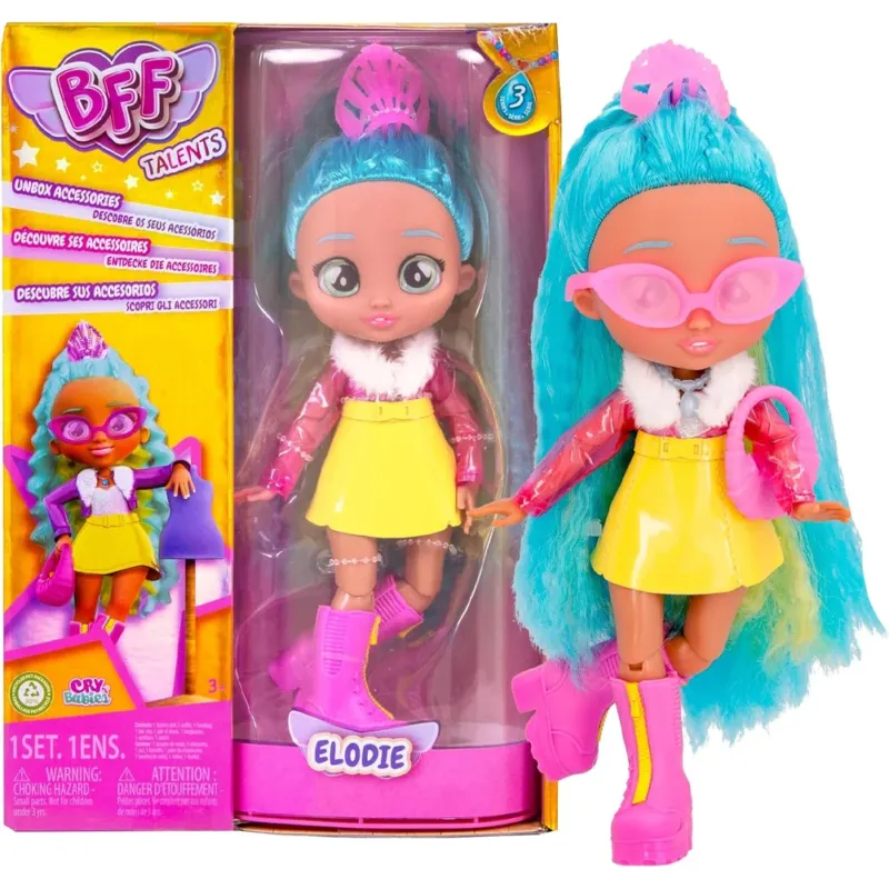 Di Tendenza BFF BY CRY BABIES Elodie Collezionabile Bambola Fashion 9 Accessori Idea Regalo