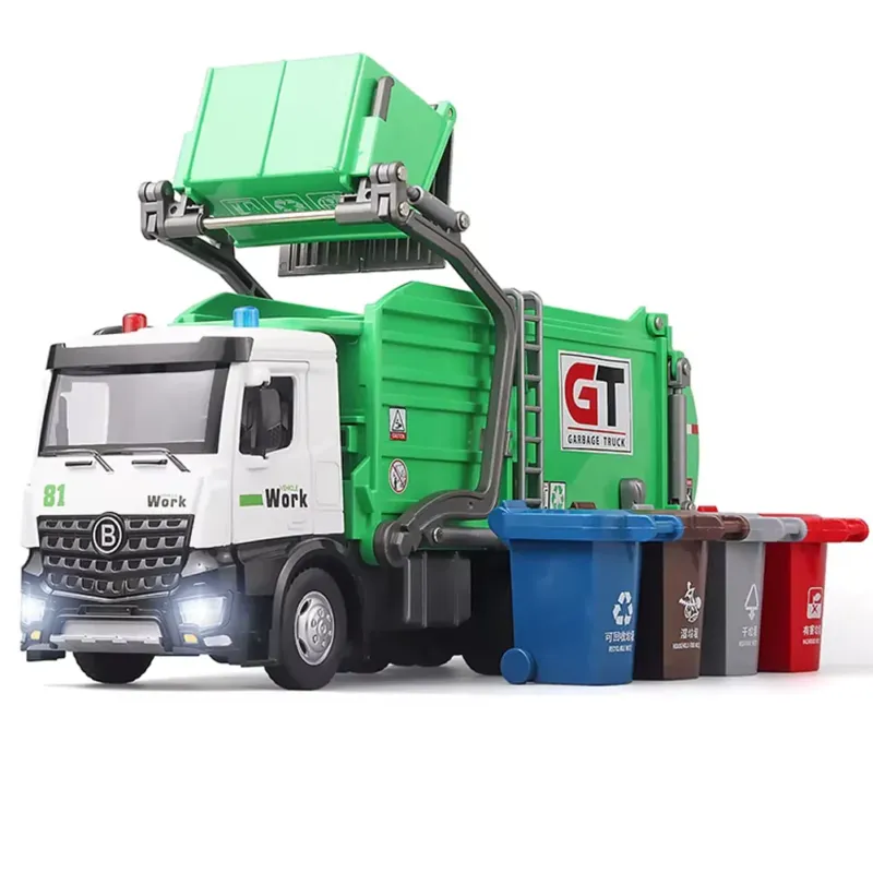 Ultimissimo Modello Camion della Spazzatura Giocattolo per Ragazzi Veicolo Riciclaggio Luci e Suoni