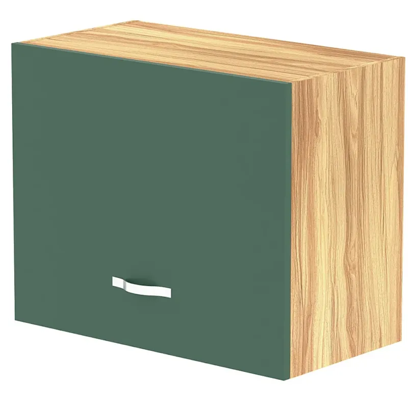 Pensile da Cucina Ribaltabile Muro Armadio Sospeso in Legno Parete Colore Verde Popolare