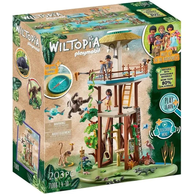 Playmobil Wiltopia Centro di Osservazione Animali dell‘Amazonia Giocattolo Gioco Di Tendenza