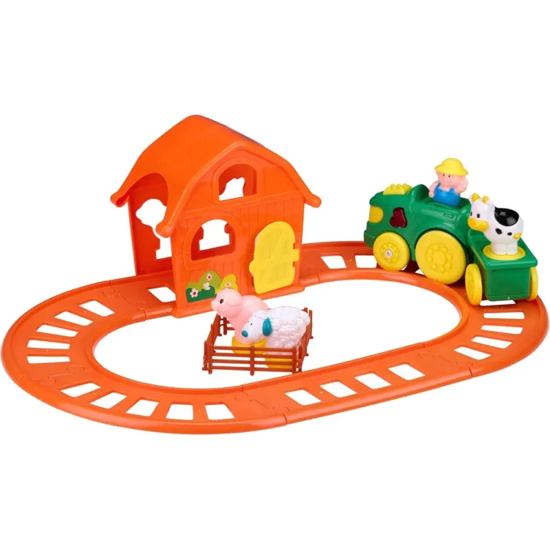 Prezzo Ridotto Eddy Toys Giocattolo da Fattoria Treno Gioco con Suono e Luce Figures Animali
