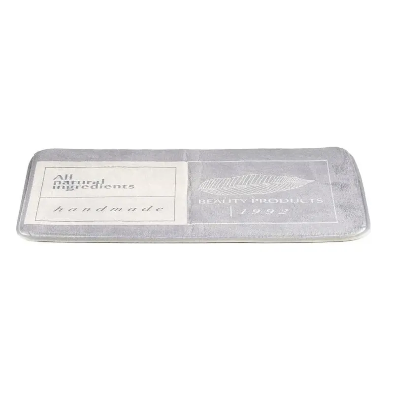 Non Perdere Tappeto Bagno Decorato Beauty Super Assorbente 60 x 40 cm Colore Grigio