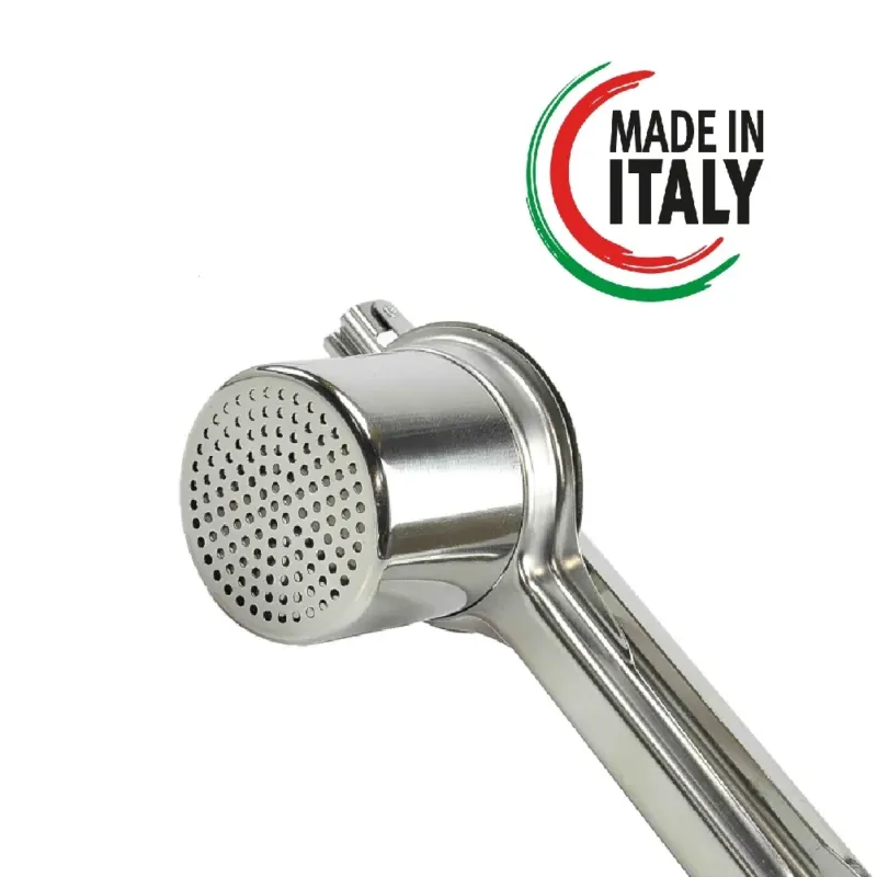 Più Venduto Schiaccia Patate in Acciaio Inox 24cm Diametro 8cm Ergonomico Made in Italy