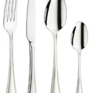 Posate 24pz Acciaio Inox 18/10 Finitura Lucida Made in Italy 6Posti Casa Miglior Prezzo
