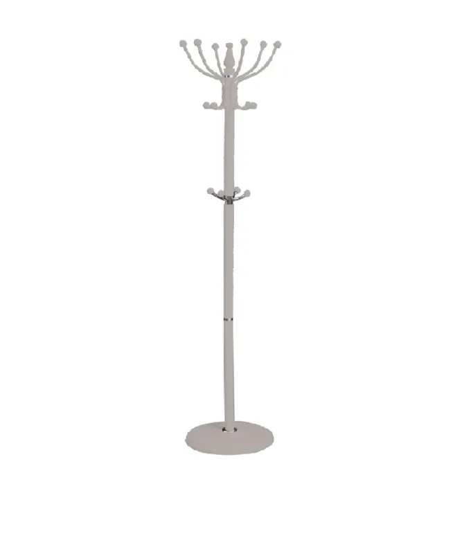 Saldi Appendi Abiti cappotti base rotonda Con 16 Ganci Metallo 36x175 cm (Tortora)