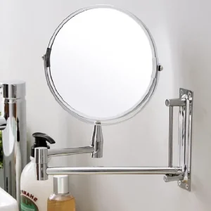 Vendita Finale Specchio da Bagno Braccio Allungabile Specchio 17cm Bifacciale Trucco con zoom