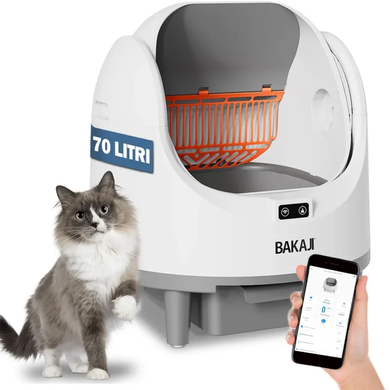 Lettiera Autopulente XXL Aperta per Gatti Smart Wifi con App Capacità 70 Litri Miglior Prezzo