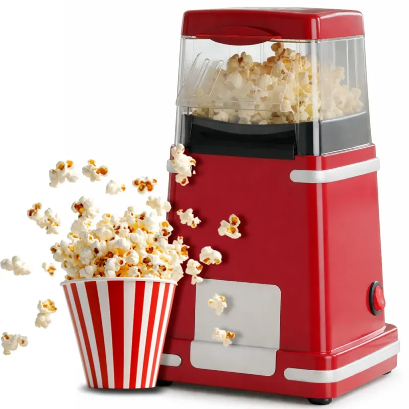 Macchina per Popcorn ad Aria Calda Potenza 1200W Salvaspazip Pronti in 3 Minuti Novità
