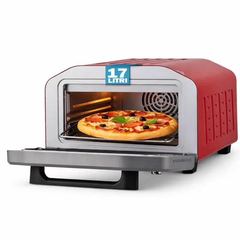 Scelto Dai Clienti Forno Pizza Multifunzione con Pietra Refrattaria e Griglia Funzione Grill 1700W