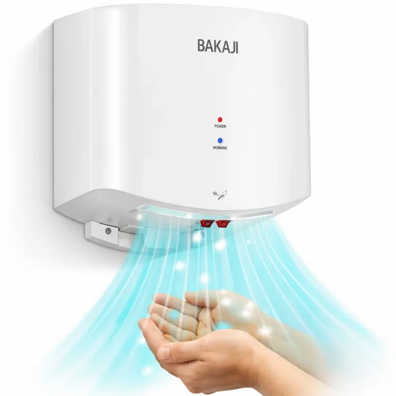 Asciugamani Elettrico a Parete Automatico per Bagno 1400W Aria Fredda e Calda Sconto