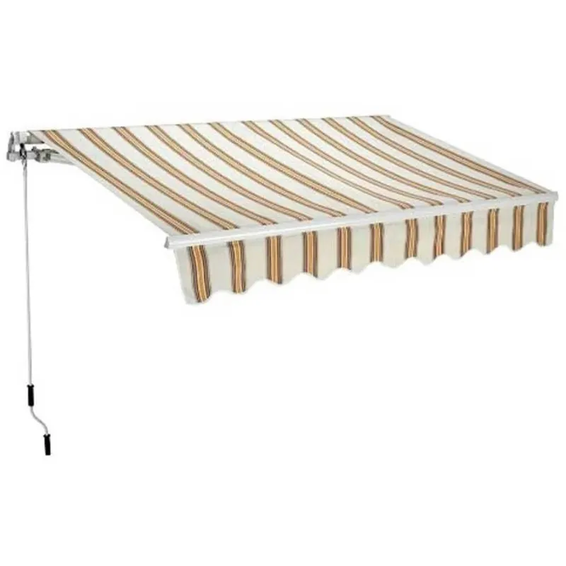 Tenda Sole Balcone Bracci Estensibili Parasole Avvolgibile Esterno 300x200 Beige Spedizione Espresso