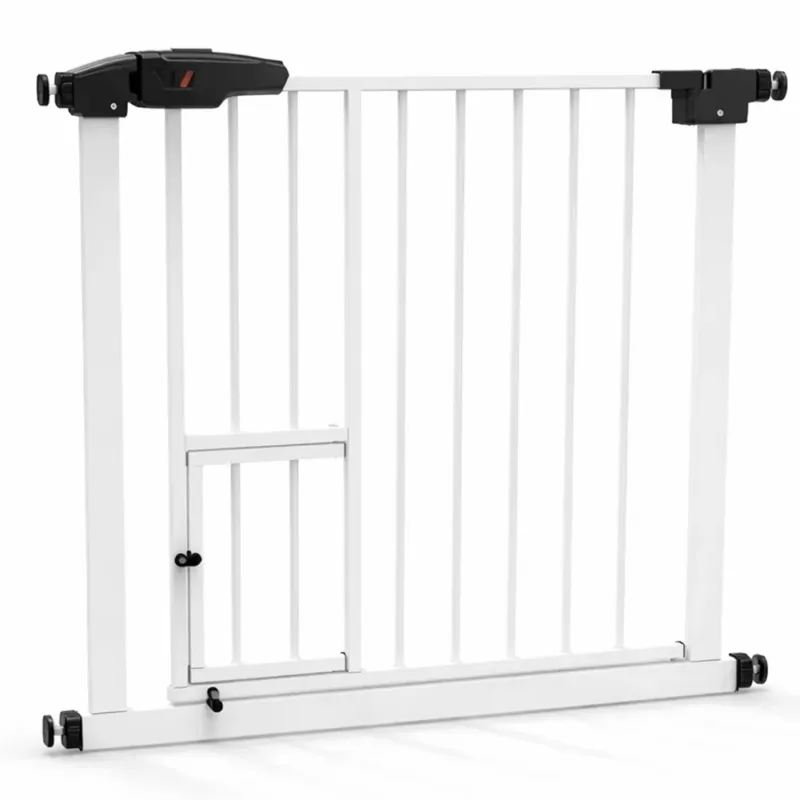 Di Tendenza Cancelletto Bimbi Clic-Clac per Porta Cancello Bambini Animali Domestici 75x78cm
