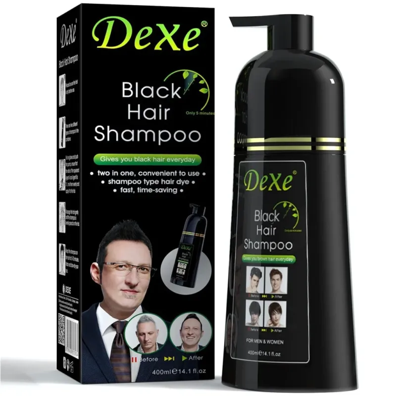 Miglior Prezzo Shampoo per Capelli Neri 400 ML Coprente Istantaneo per Capelli Uomo e Donna