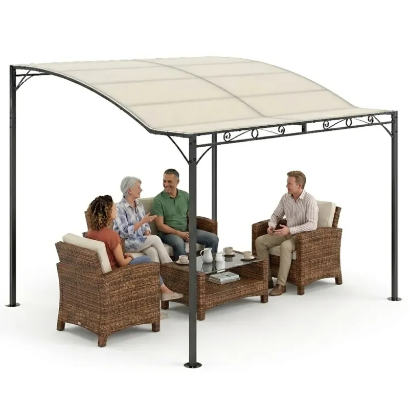 Gazebo Pergola 3 x 2,5 m da Esterno Rivestimento Anti UV Resistente alle Intemperie Acquista Ora