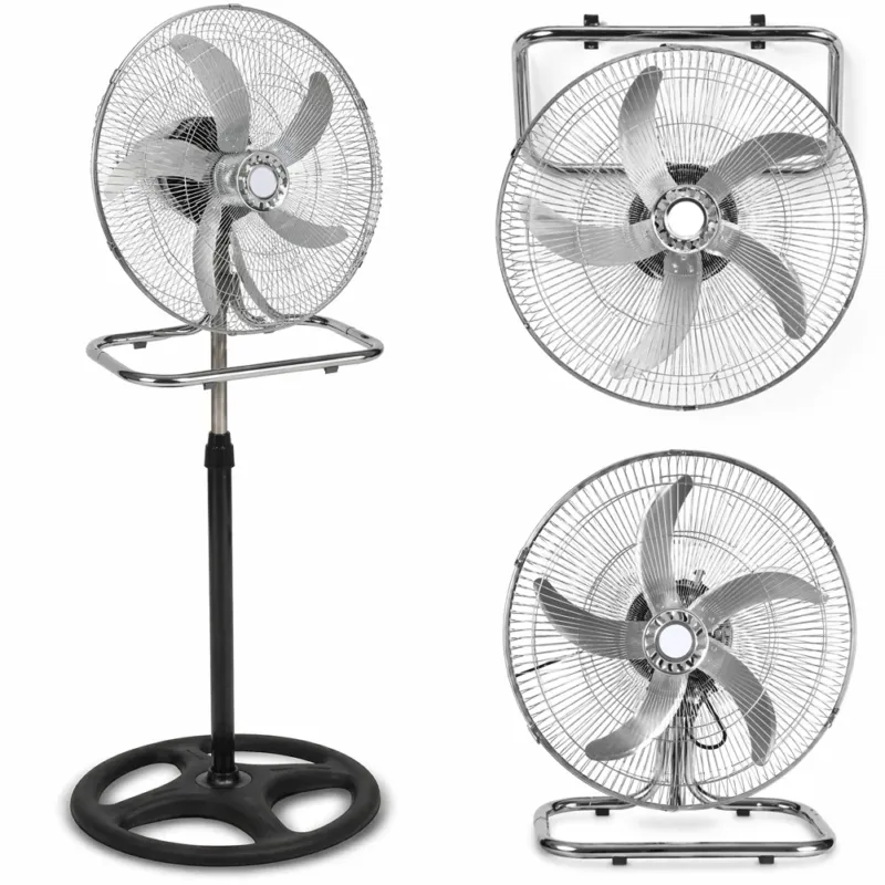 Promozione Ventilatore 3in1 Piantana Da tavolo Parete 3 Velocita Oscillazione 50W Pale 50cm