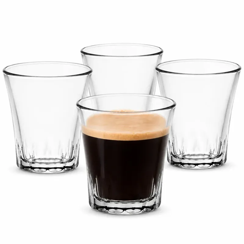 Set 4 Bicchierini Amalfi per Caffè Liquore 7cl Resistente Lavabile Lavastoviglie Promo Stagionale