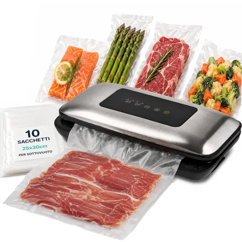Macchina Sottovuoto e Sigilla 110W Forza Aspirante -600mBar per Alimenti Offerta Speciale
