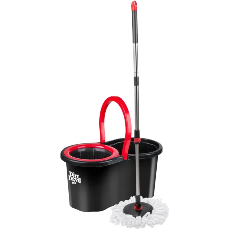 Set Mocio Rotante Dirt Devil a 360 Gradi Manico Estensibile Secchio Cestello 16L Miglior Prezzo