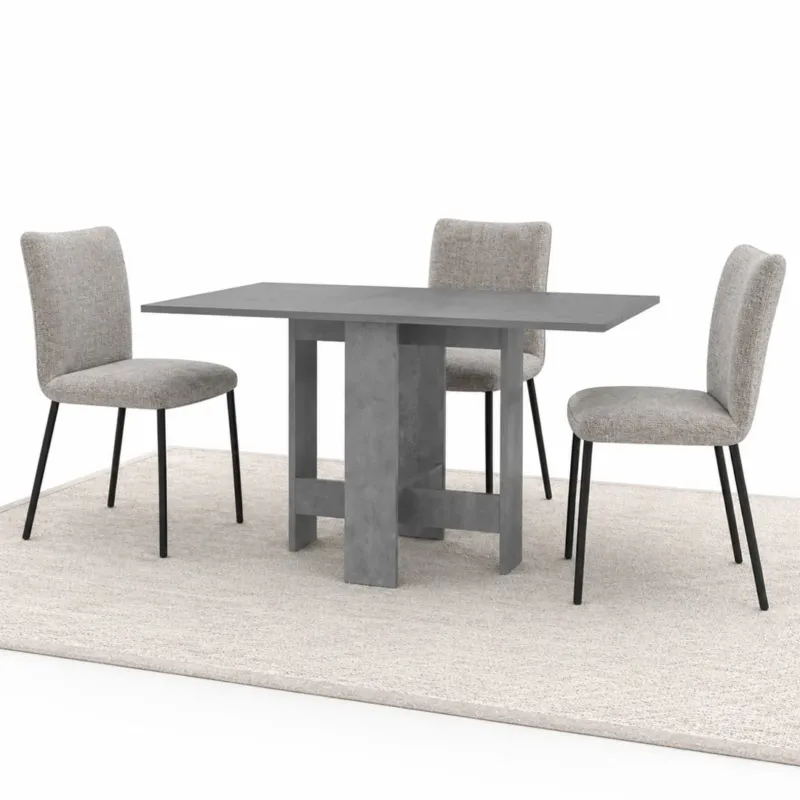 Direttamente Dal Produttore Tavolo consolle allungabile Artemio 30-130x76 cm Salvaspazio Legno Grigio Retro