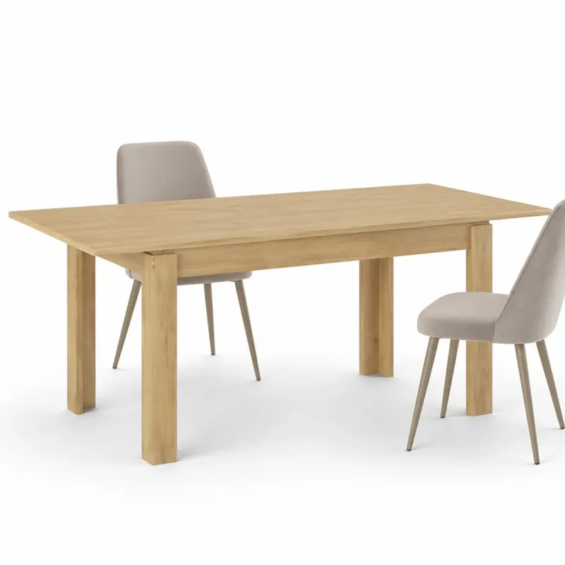 Affare Tavolo da Pranzo 120x80 Allungabile fino a 170 cm Rettangolare in Legno Quercia