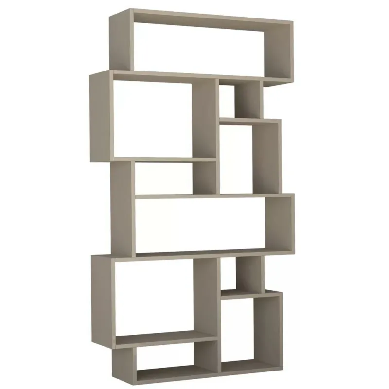Libreria Design Moderna Scaffale 8 Ripiani 168x96x25cm Casa Ufficio Tortora Offerta Limitata