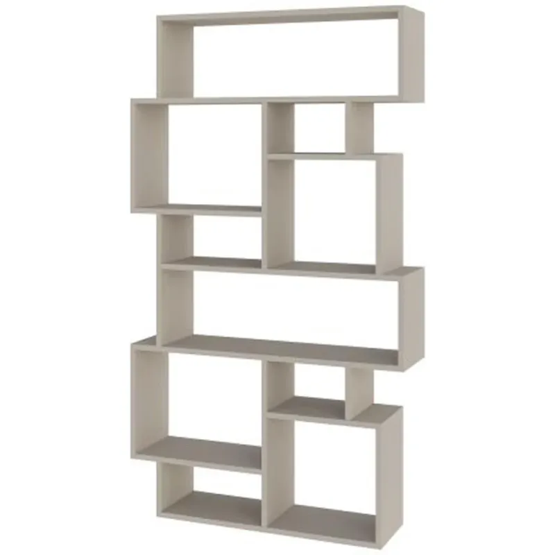 Libreria Design Moderna Scaffale 8 Ripiani 168x96x25cm Casa Ufficio Sabbia Compra Adesso