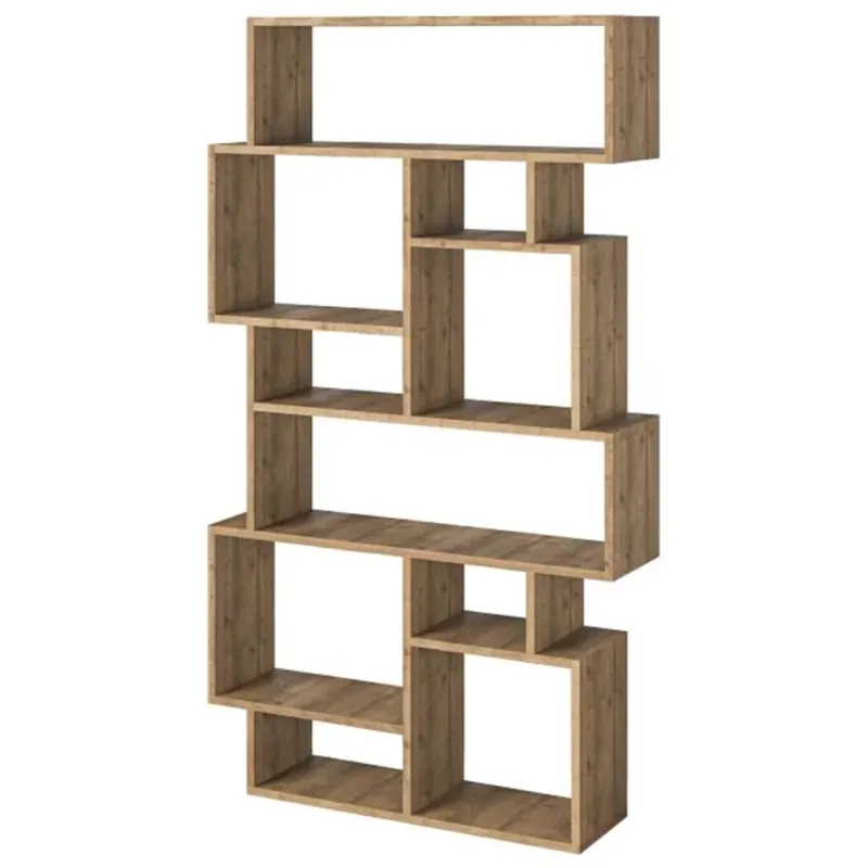 Scelto Dai Clienti Libreria Design Moderna Scaffale 8 Ripiani 168x96x25cm Casa Ufficio Rovere