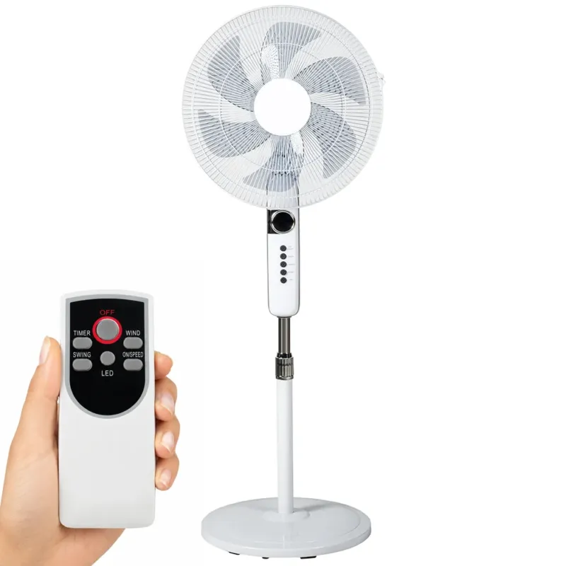 Ventilatore a Piantana con Telecomando e 6 Pale Altezza 144 cm 65W Diametro 45cm Prezzo Conveniente