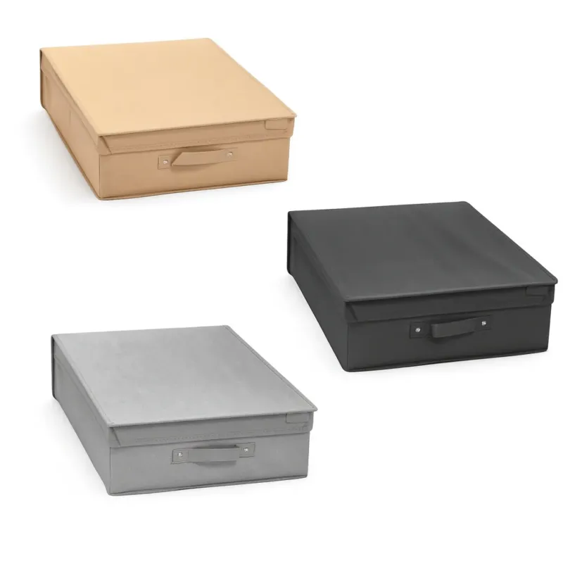 Scatole Cambio Stagione TNT Pieghevoli 50x40x15cm kit 3 pezzi Salvaspazio con Maniglie Spedizione Espresso