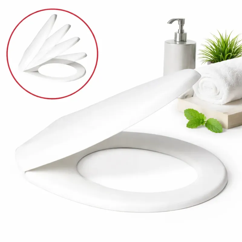 Offerta Limitata Copri Water Universale Soft Close Sedile WC in PP Bianco Chiusura Rallentata