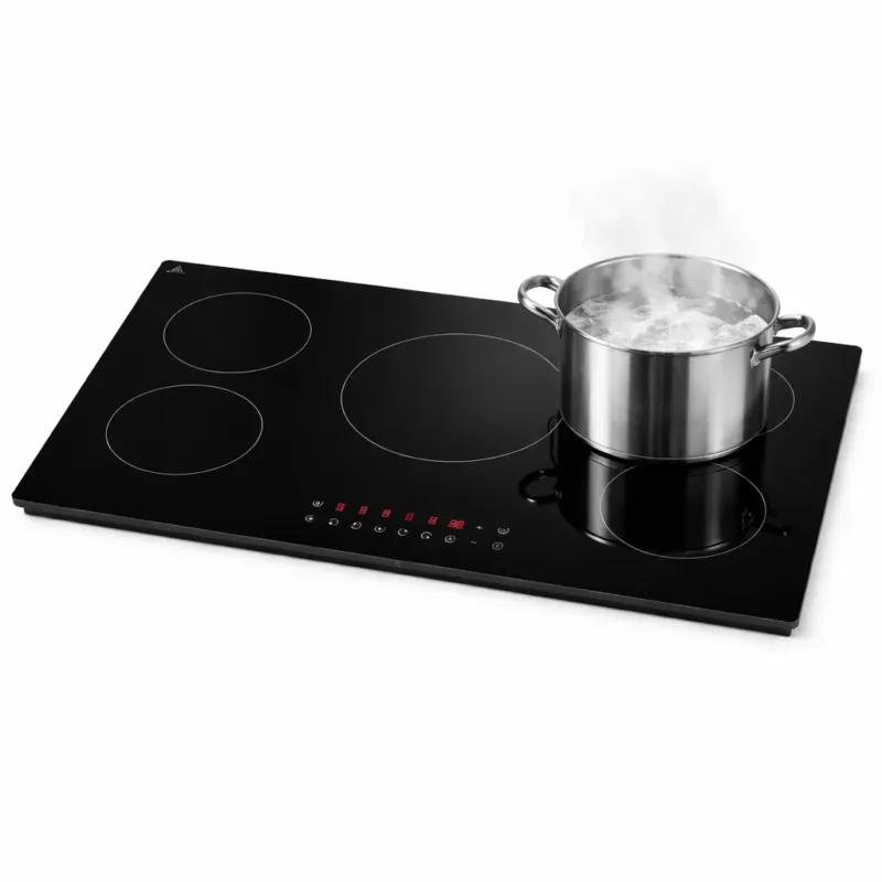 Piano Cottura Induzione 77cm 5 Fuochi Vetro Nero Touch 9 Livelli Power Boost Offerta