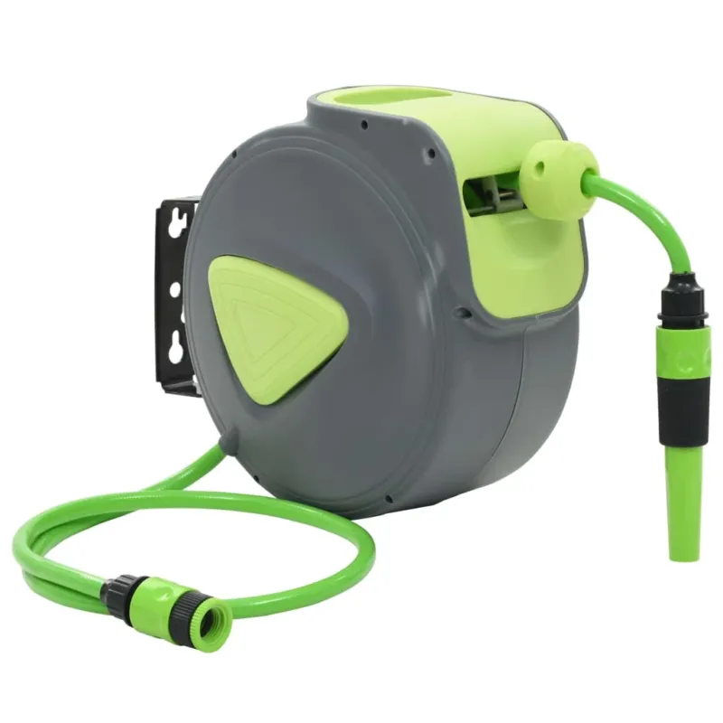 Avvolgitubo Automatico Retrattile a Parete 10+1 m IN PVC Girevole a 180 Gradi Offerta Limitata