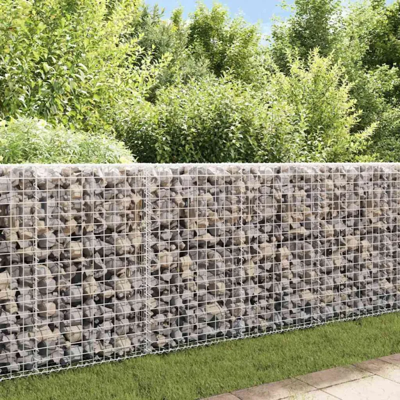 Ultima Occasione Gabbione con Copertura in Acciaio Zincato 200x20x85 cm