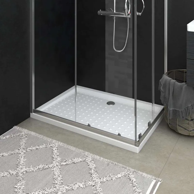 Piatto Doccia 70x100x4 cm in ABS Antiscivolo Antigraffio Moderno e Resistente Affare