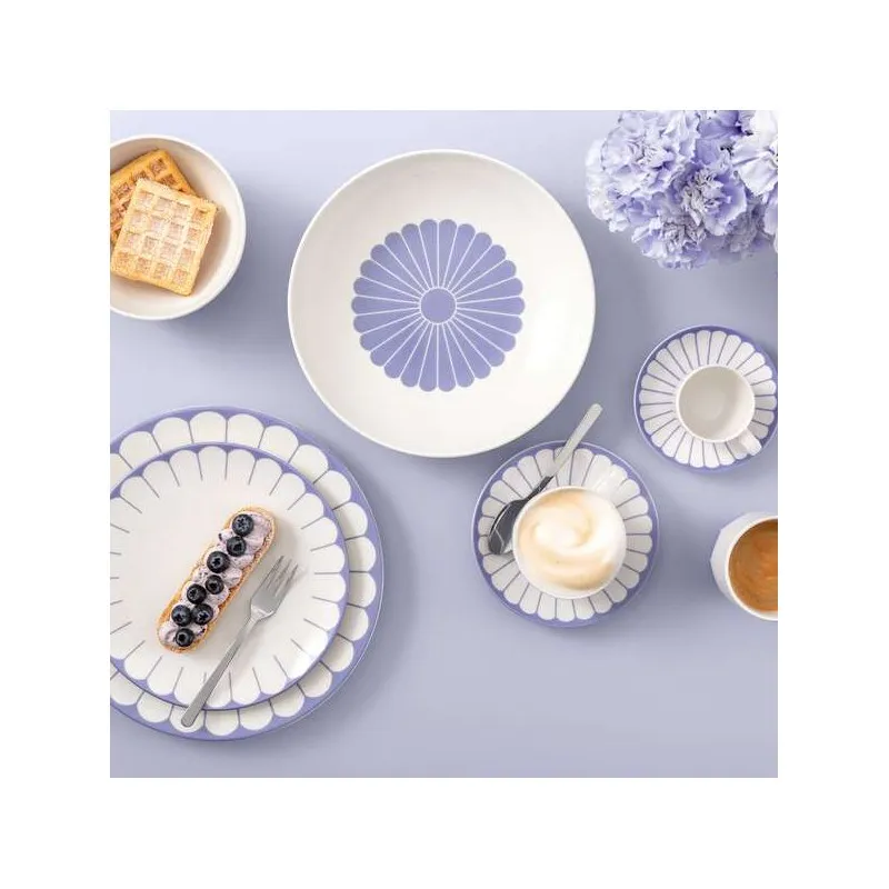 Nuova Collezione Villeroy & Boch Fleur Blue Servizio Piatti 18 Pz