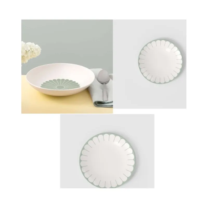 Quantità Limitata Villeroy & Boch Fleur Vert Servizio Piatti 18 Pz