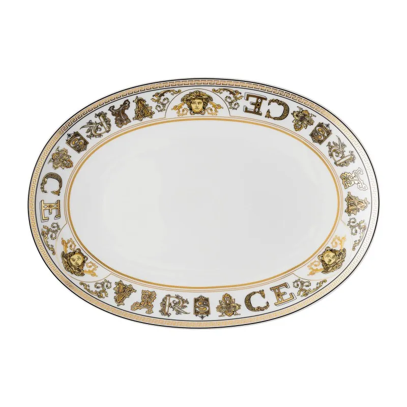 Novità Versace Rosenthal Virtus Gala White Piatto 33 cm