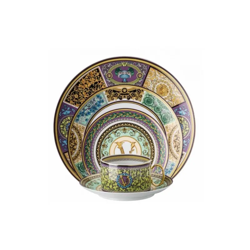 Promozione Esclusiva Versace Rosenthal Barocco Mosaic Posto Tavola 5 Pz