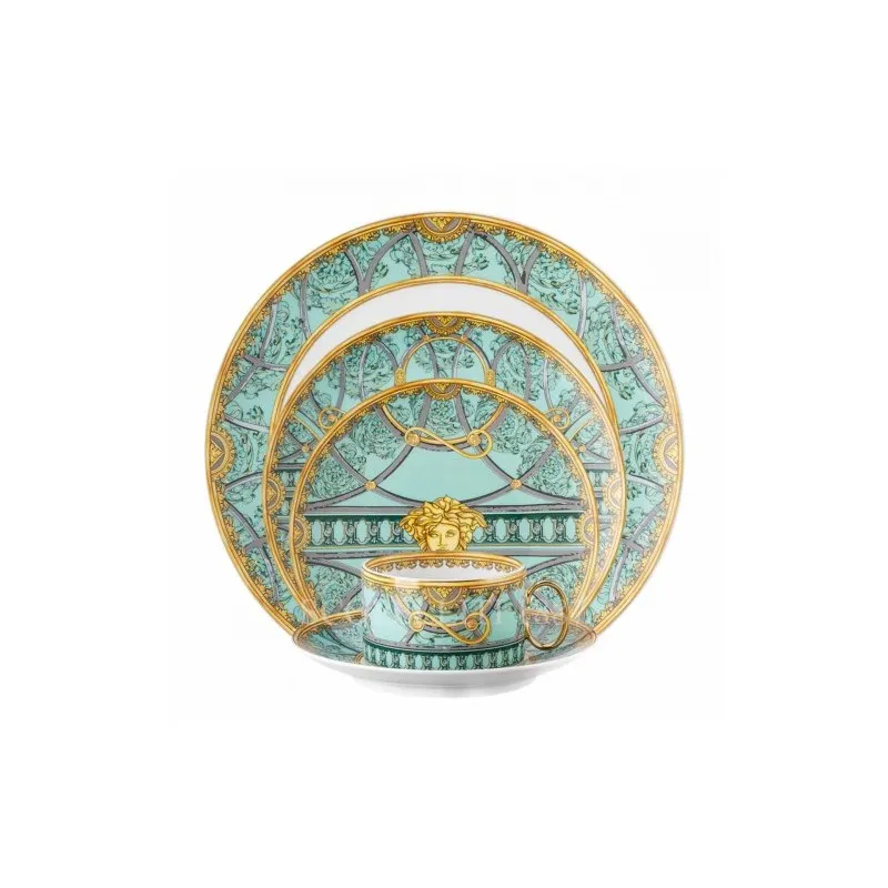Compra Oggi Stesso Versace Rosenthal La Scala del Palazzo Verde Posto Tavola 5 Pz