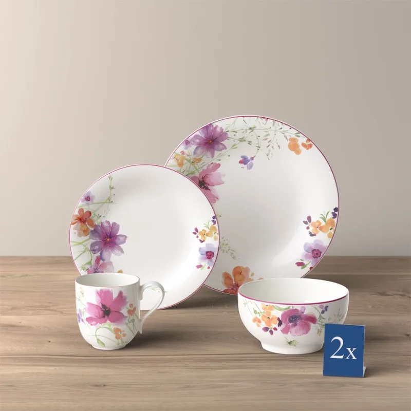 Prezzo Basso Villeroy & Boch Mariefleur Basic Set Tavola 8 Pezzi - x 2 Persone