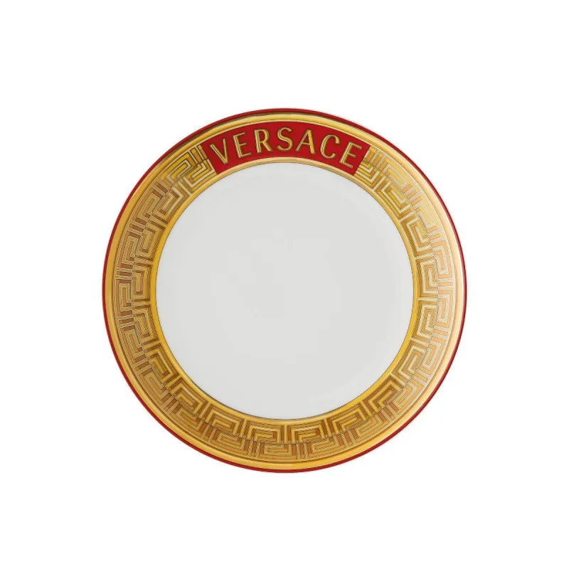 Ordina Subito Versace Rosenthal Medusa Amplified Golden Coin Piatto Dessert / Colazione 21 cm
