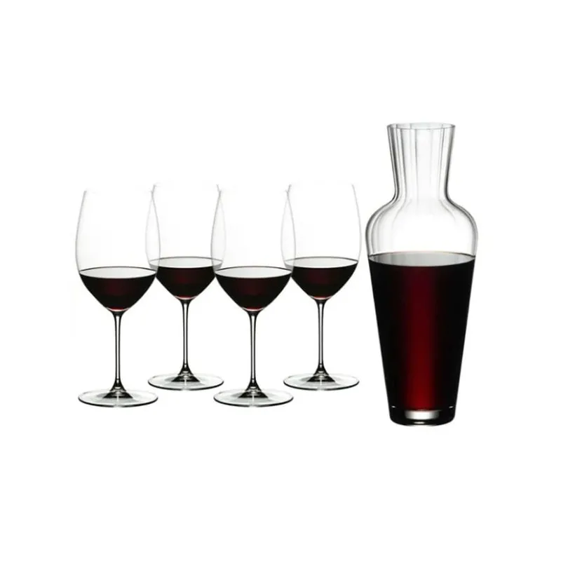 Riedel Veritas Set 4 Calici Cabernet / Merlot + Decanter Mosel Promozione Esclusiva