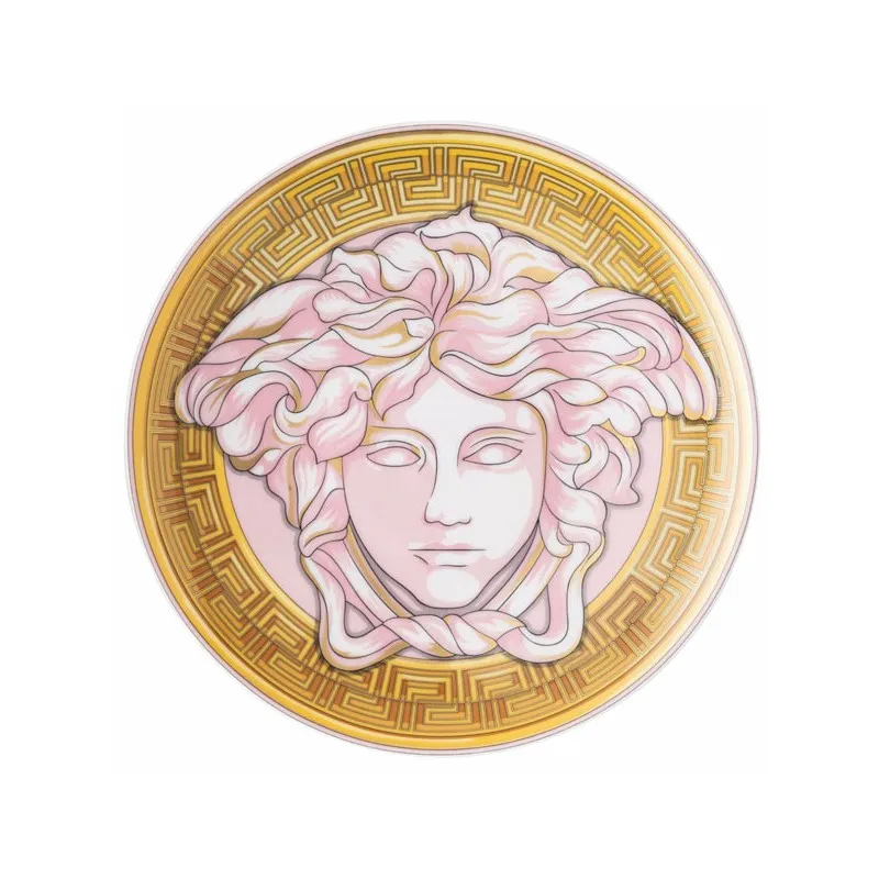 Versace Rosenthal Medusa Amplified Pink Coin Piatto Segnaposto 33 cm Pagamento Sicuro