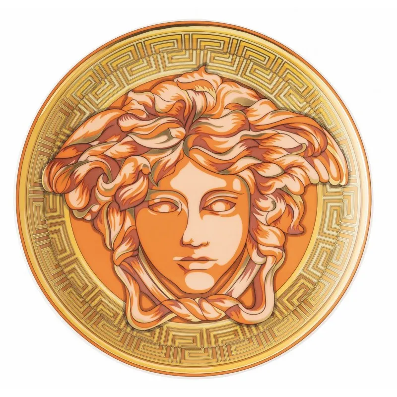 Versace Rosenthal Medusa Amplified Orange Coin Piatto 17 cm Vendita Finale