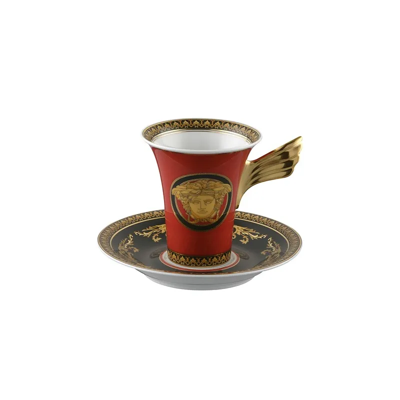 Versace Rosenthal Medusa Tazza Caffe Alta 0. 18 l con Piattino Offerta Lampo