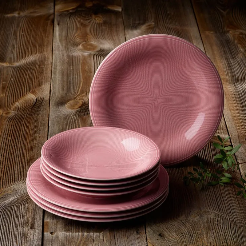 Vivo Villeroy & Boch Color Loop Rose Set Iniziale Tavola 12 Pz Reso Gratuito