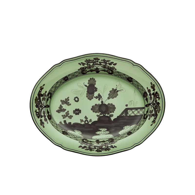 Prezzo Ridotto Richard Ginori Oriente Italiano Bario Piatto Ovale 38, 5 cm