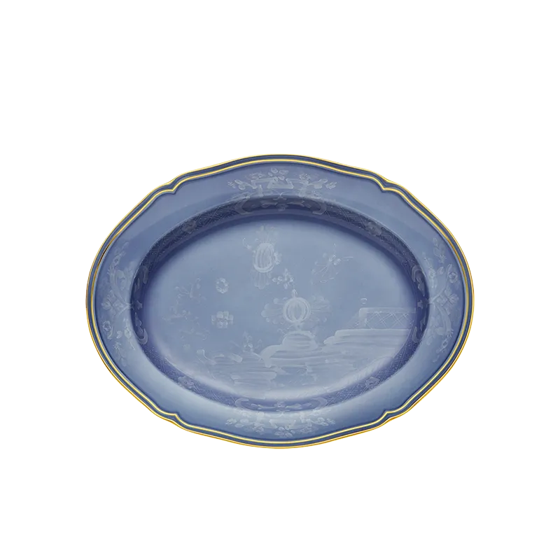 Richard Ginori Oriente Italiano Pervinca Piatto Ovale 38, 5 cm Esclusivo
