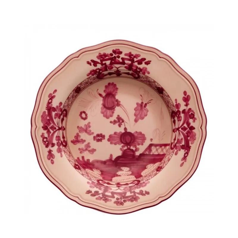 Prezzo Basso Richard Ginori Oriente Italiano Vermiglio Piatto Fondo 24 cm